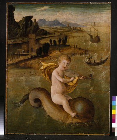 Arion chevauchant un dauphin - Francesco Bianchi Ferrari