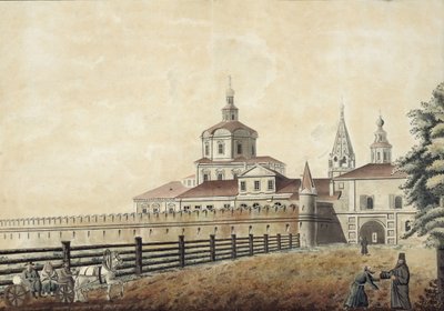 Le monastère Saint-Andronik à Moscou, années 1780 - Francesco Camporesi