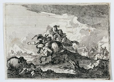 Combat de cavaliers - Francesco Casanova