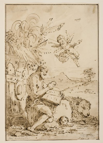 Saint Jérôme dans le désert - Francesco Fontebasso