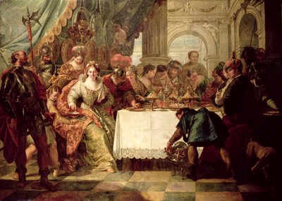 Le Banquet de Cléopâtre - Francesco Fontebasso