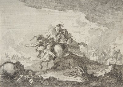 Charge de cavalerie, milieu à fin du 18ème siècle - Francesco Giuseppe Casanova
