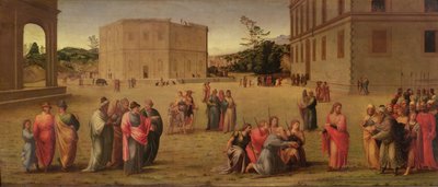 Joseph présente son père et ses frères à Pharaon, vers 1515 - Francesco Granacci