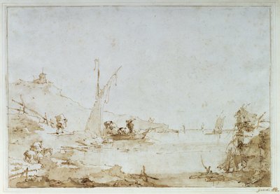 Une scène côtière, c.1770-80 - Francesco Guardi