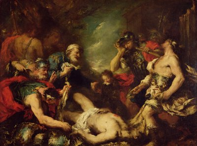 Alexandre le Grand devant le cadavre de Darius III, 330 av. J.-C., XVIIIe siècle - Francesco Guardi