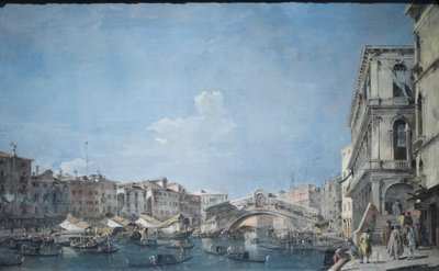 Canal Grande au pont du Rialto, c.1780-90 - Francesco Guardi