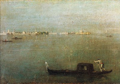 Gondole sur la lagune, Lagune Grise vers 1765 - Francesco Guardi