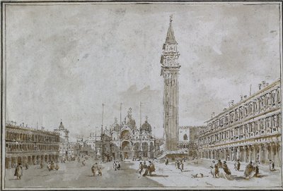Piazza San Marco, Venise, années 1780 - Francesco Guardi