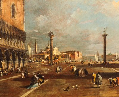 Piazza San Marco vers San Giorgio Maggiore - Francesco Guardi