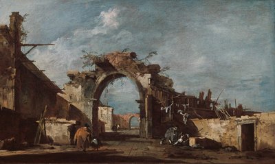 Arcade en ruine - Francesco Guardi