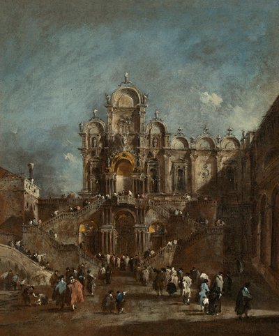 Tribune Temporaire sur le Campo San Zanipolo, Venise, 1782 ou après - Francesco Guardi