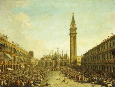 La Piazza San Marco, le jour du couronnement du Doge - Francesco Guardi