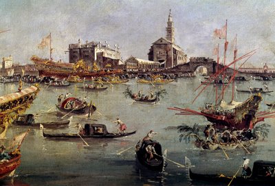 Le doge sur le Bucentaure à San Nicolo du Lido à Venise, jour de l