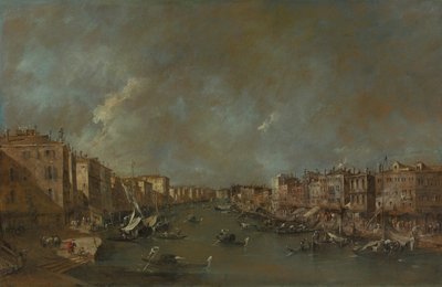 Vue du Grand Canal depuis le Ponte di Rialto - Francesco Guardi