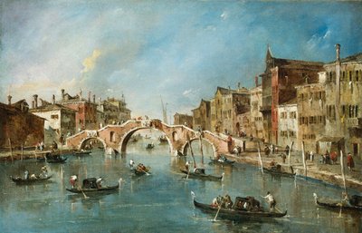 Vue sur le canal Cannaregio, Venise, vers 1775-1780 - Francesco Guardi