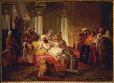 Gentile Bellini (1429-1507) et Mehmet II (1430-1481) - Francesco Hayez