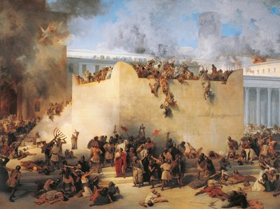 Italie, Lombardie, Destruction du Temple de Jérusalem - Francesco Hayez