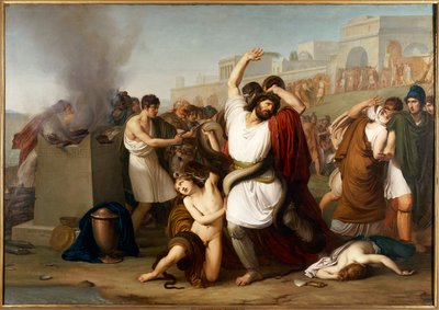 Peinture du prêtre troyen Laocoon à Milan - Francesco Hayez