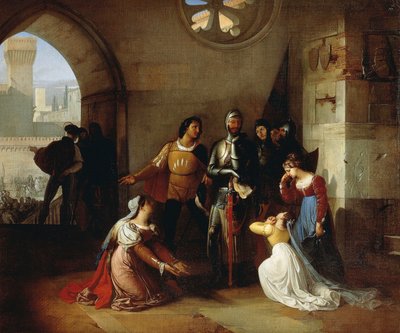 Pierre Rossi, emprisonné par les Scaligeri - Francesco Hayez
