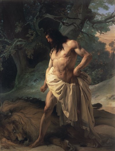 Samson tue le lion - Francesco Hayez