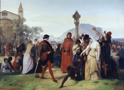 Vêpres siciliennes : Mardi de Pâques - Les massacres des Français par les Siciliens, 31 mars - Francesco Hayez