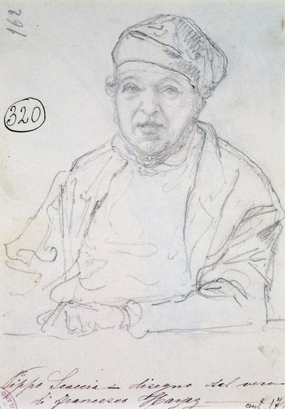 Étude pour le portrait de son beau-frère Pippo Scaccia - Francesco Hayez