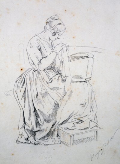 Étude pour le portrait de sa femme - Francesco Hayez