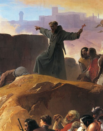 La soif des premiers croisés à Jérusalem (détail) - Francesco Hayez