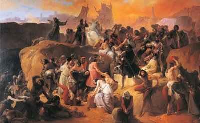 La soif des premiers croisés à Jérusalem (détail) - Francesco Hayez