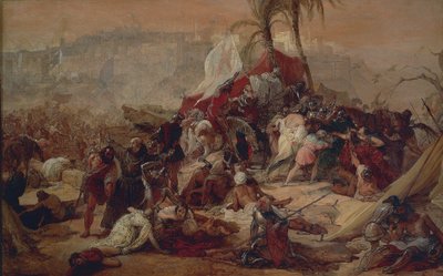 La soif des premiers croisés souffrant à Jérusalem, par Francesco Hayez - Francesco Hayez