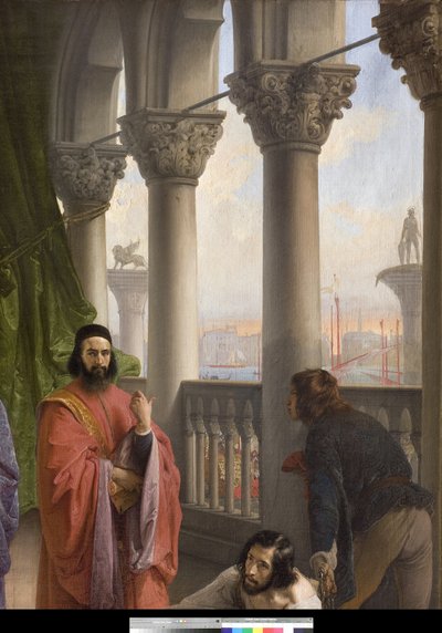 La dernière rencontre entre Jacopo Foscari et sa famille avant l