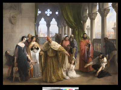 La dernière rencontre entre Jacopo Foscari et sa famille avant l