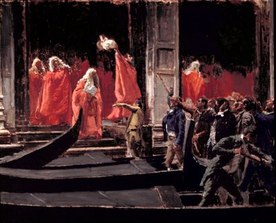 Dernière séance du Sénat de la République de Venise lors de son entrée dans le Royaume d