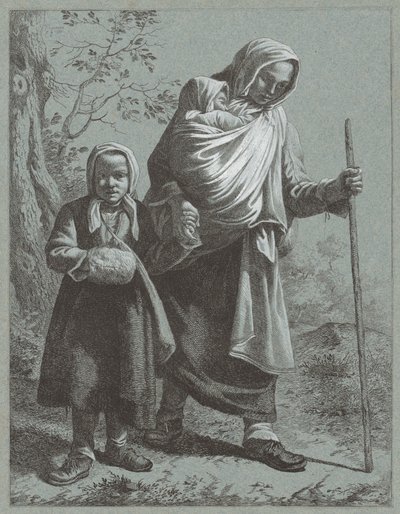 Paysanne avec deux enfants, 1764 - Francesco Londonio