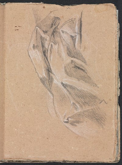 Carnet de croquis de Vérone : Étude de draperie (page 43) - Francesco Lorenzi