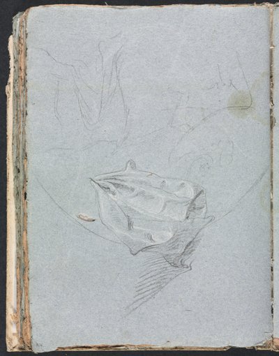 Carnet de croquis de Vérone : Étude de draperie (page 84) - Francesco Lorenzi