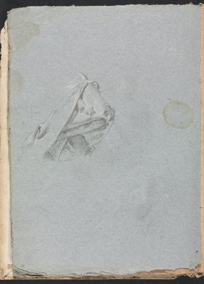 Carnet de croquis de Vérone : Étude de draperie page 10, 1760 - Francesco Lorenzi