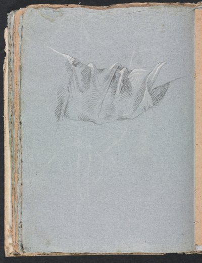 Carnet de croquis de Vérone: Étude de draperie page 48, 1760 - Francesco Lorenzi