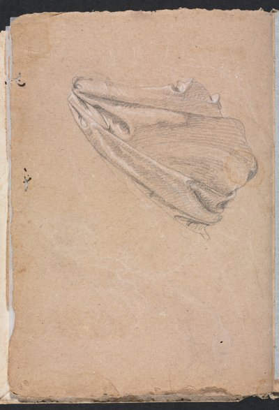 Carnet de croquis de Vérone : Étude de draperie page 6, 1760 - Francesco Lorenzi