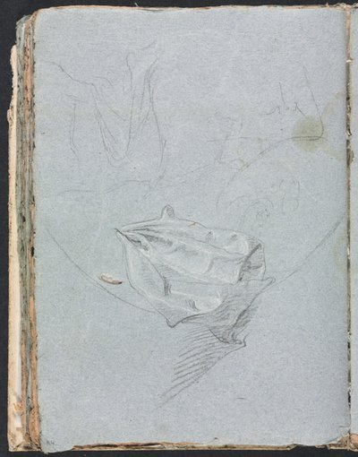 Carnet de croquis de Vérone : étude de draperie page 84, 1760 - Francesco Lorenzi