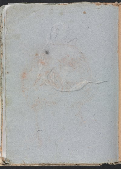 Carnet de croquis de Vérone : Tête page 30, 1760 - Francesco Lorenzi