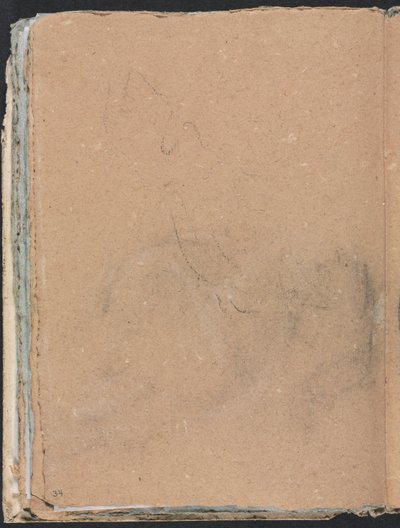 Carnet de croquis de Vérone : Forme indéchiffrable page 34, 1760 - Francesco Lorenzi