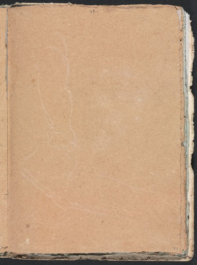 Carnet de croquis de Vérone : Forme indéchiffrable page 77, 1760 - Francesco Lorenzi