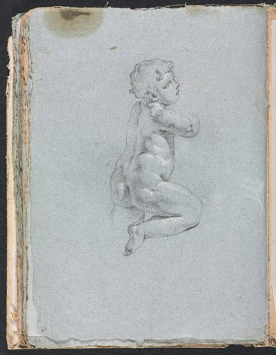 Carnet de croquis de Vérone : Putto de profil (page 64) - Francesco Lorenzi