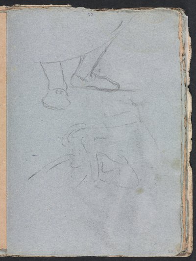 Carnet de croquis de Vérone : Étude de pieds (page 53) - Francesco Lorenzi