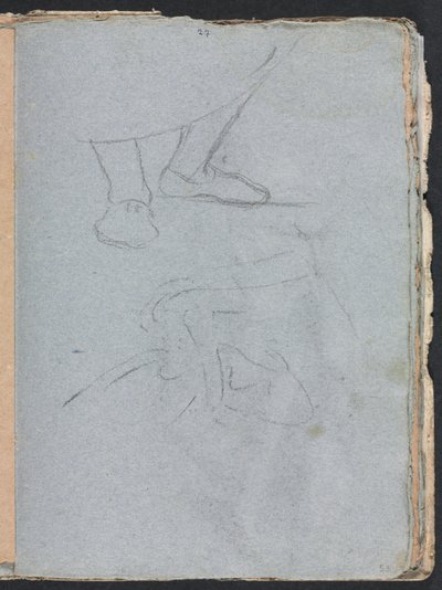Carnet de croquis de Vérone : Étude de pieds page 53, 1760 - Francesco Lorenzi