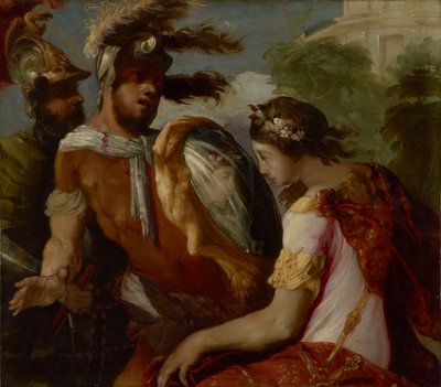 Rinaldo et le bouclier-miroir - Francesco Maffei