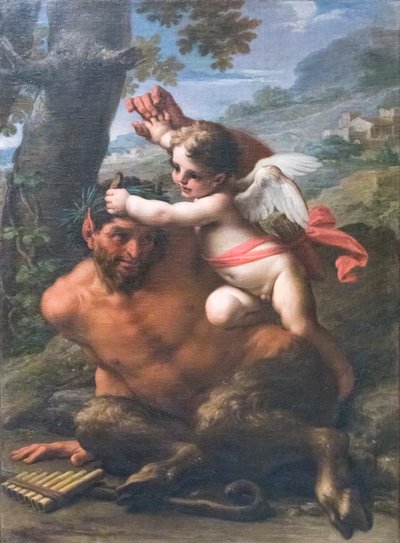 Le combat entre Cupidon et Pan - Francesco Mancini