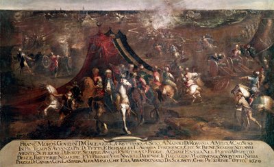 Guerre de Candie (Crète) : « bataille entre la flotte vénitienne de Francesco Morosini (1619-1694) et la flotte turque en fuite en 1650 » - Francesco Monti