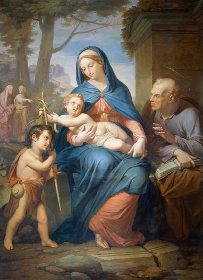 Sainte Famille, avant 1836, par Francesco Nenci, huile sur toile - Francesco Nenci